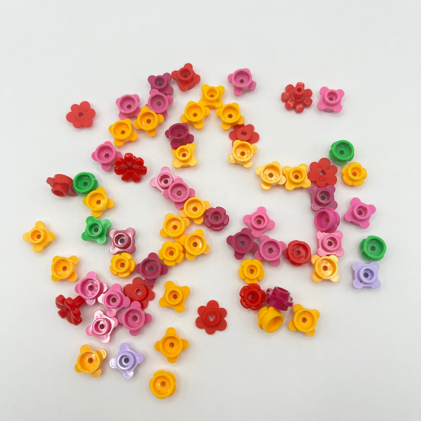 LEGO 1x1 Flowers, Mixed Colours, 60 Pieces, Plant