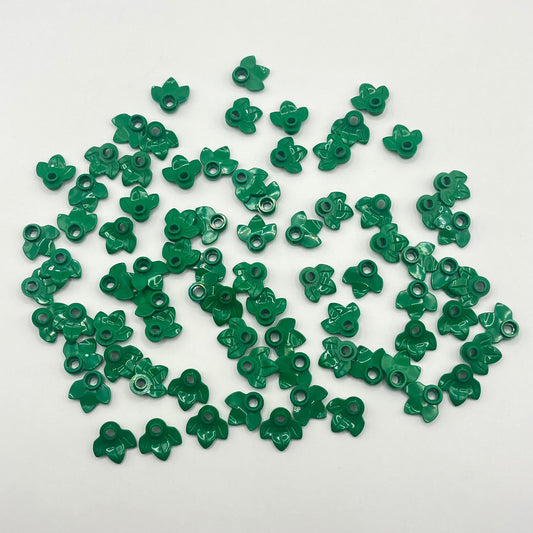 LEGO Green Plant Plate, Round 1 x 1 with 3 Leaves, 80 Pieces (32607)