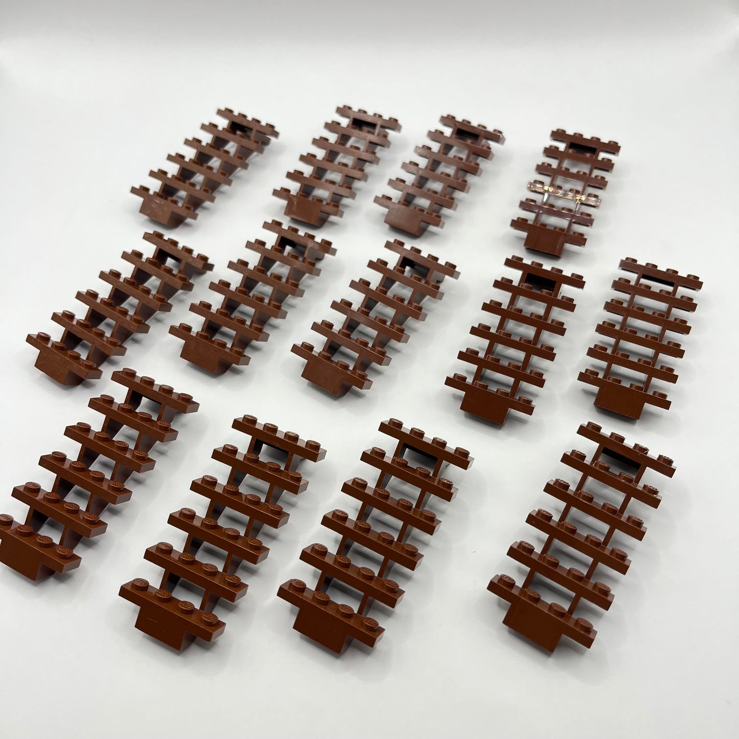 LEGO Reddish Brown Stairs, Building, 13 Pieces