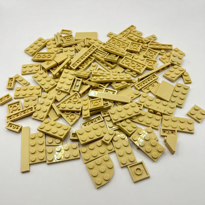 LEGO Tan, Small Plates and Tiles, Approx. 90g