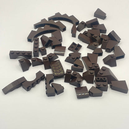 LEGO Dark Brown Mixed Bricks, 52 Pieces