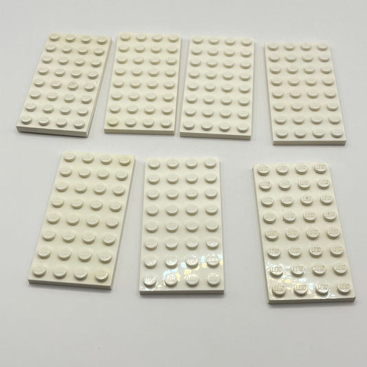 LEGO 4x8 Plates, White, 7 Pieces, Habitat