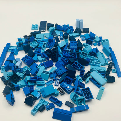 LEGO Blue Slopes and Bricks, Mixed Bag, Approx 150g Greebling, Water