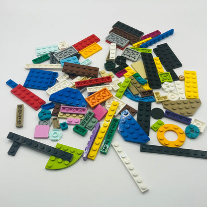 LEGO Plates and Tiles, Mixed Colours, Mixed Bag, Approx 90g Greebling