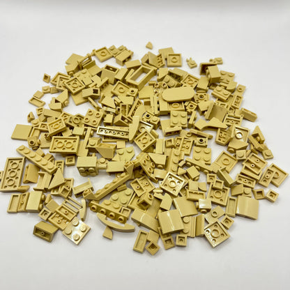 LEGO Tan, Small, SNOT, Plates, Tiles, Approx. 110g