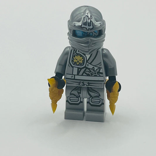 LEGO Zane - Titanium with 2 Throwing Stars, Ninjago Minifigure (njo251)