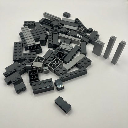 LEGO Mixed Grey, Mixed Bricks, Mixed Bag, Approx. 105g