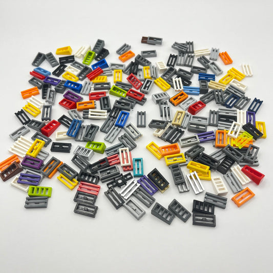 LEGO Grilles and Slope Grilles, Mixed Colours, Approx. 50g