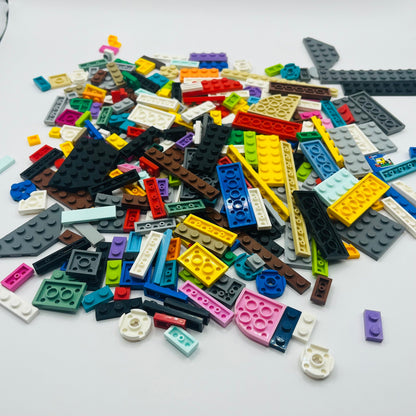 LEGO Plates and Tiles, Mixed Colours, Mixed Bag, Approx 185g