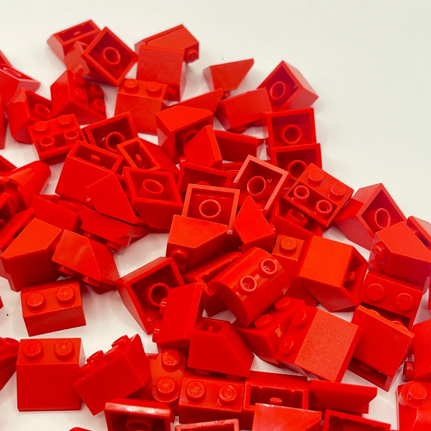 LEGO 2x2 Slopes, Red, Approx. 155g