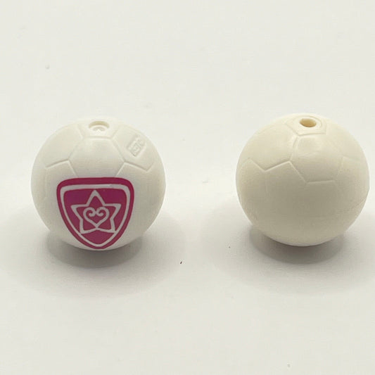 LEGO Soccer Ball, White and Magenta, 2 Pieces GBC