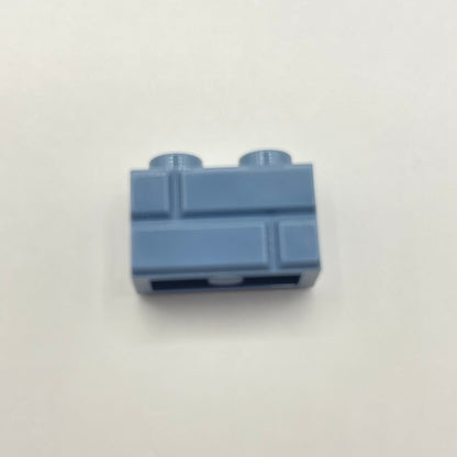 LEGO Sand Blue 1 x 2 Brick, Masonry, Building, 50 Pieces (98283)