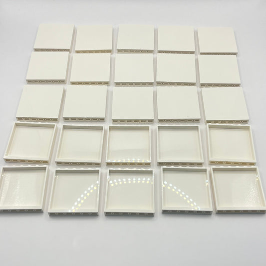 LEGO White Panels, 1x6x5, 25 Pieces, 59349