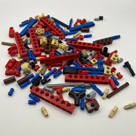 LEGO Technic Bricks and Pins, Mixed Colours, Approx. 85g