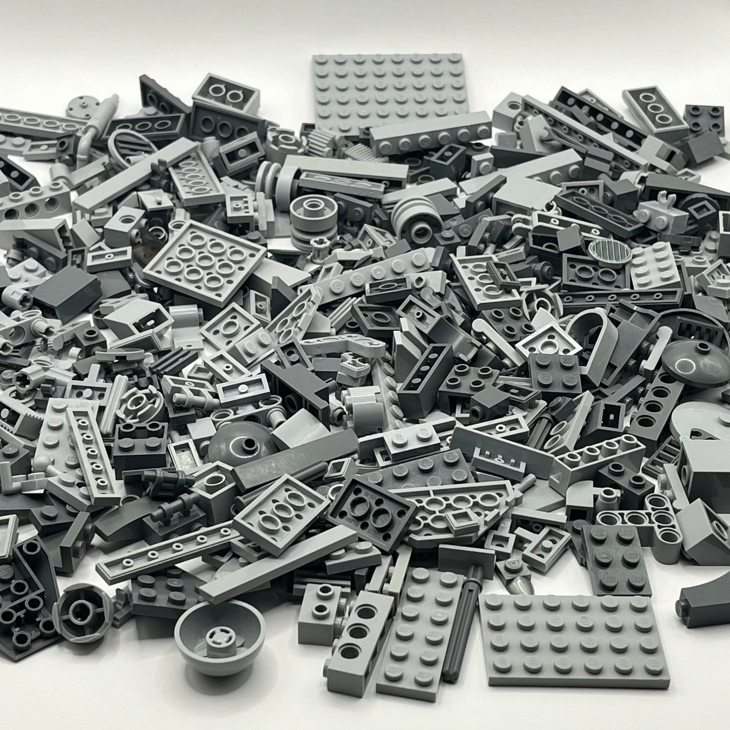 LEGO Mixed Pieces, Mixed Grey, Some Old Grey, Mixed Bag, Approx. 380g