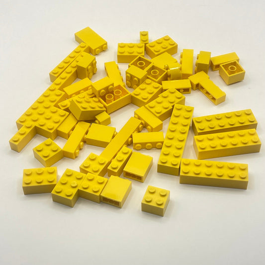 LEGO Yellow Mixed Bricks, Approx. 80g