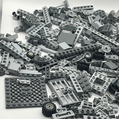 LEGO Vehicle Pieces, SNOT, Technic, Mixed Grey, Mixed Bag, Approx. 390g