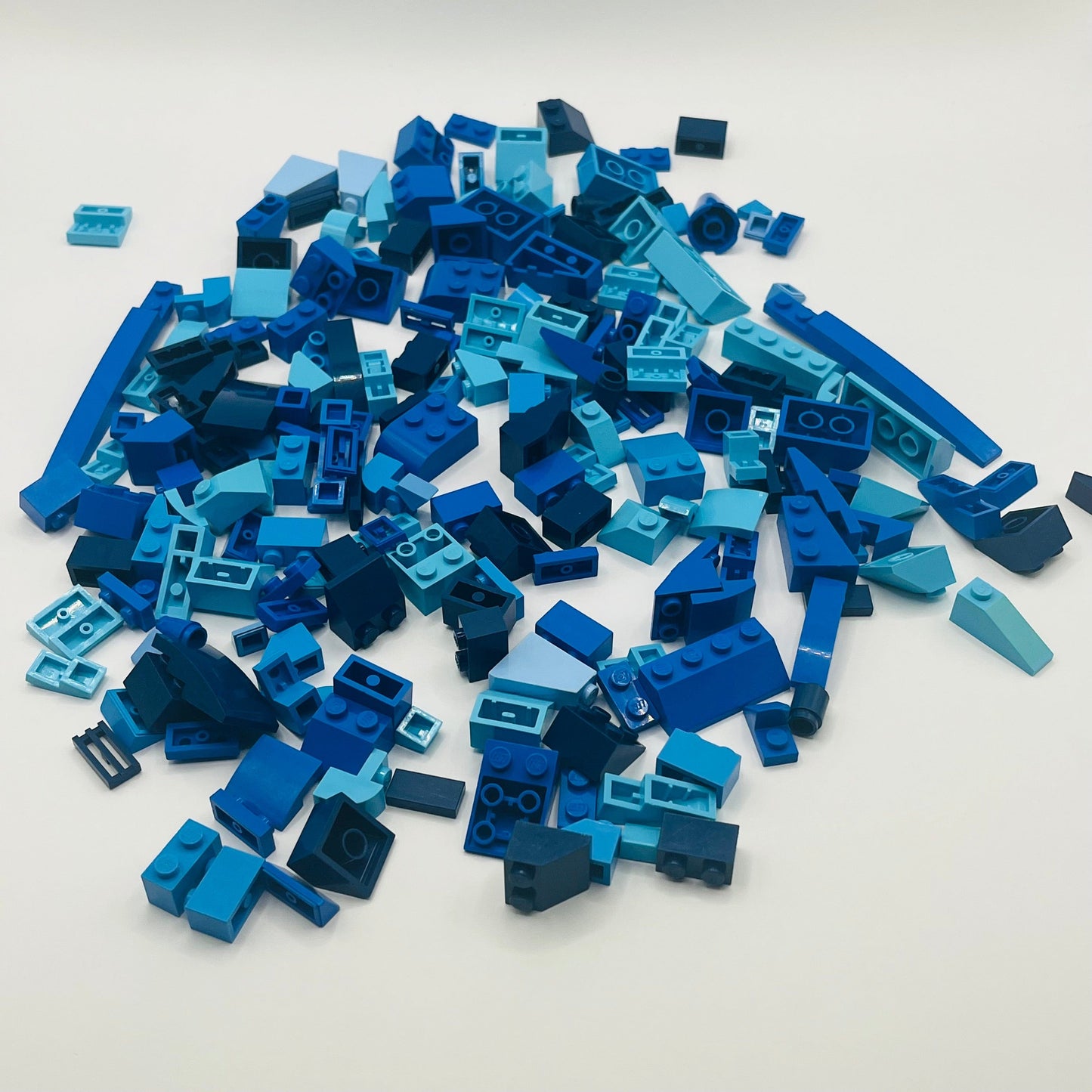 LEGO Blue Slopes and Bricks, Mixed Bag, Approx 150g Greebling, Water