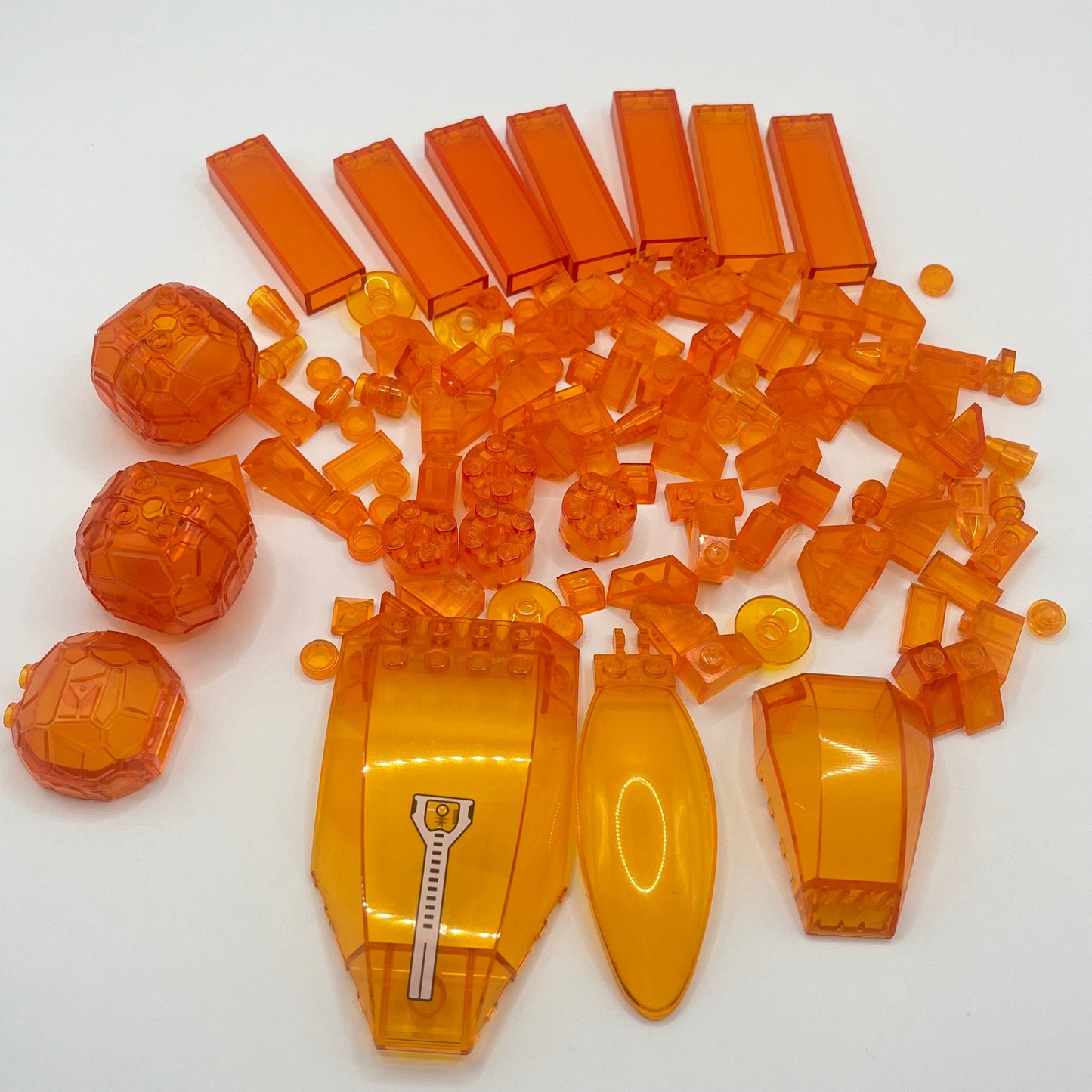 LEGO Transparent Orange, Approx. 110g