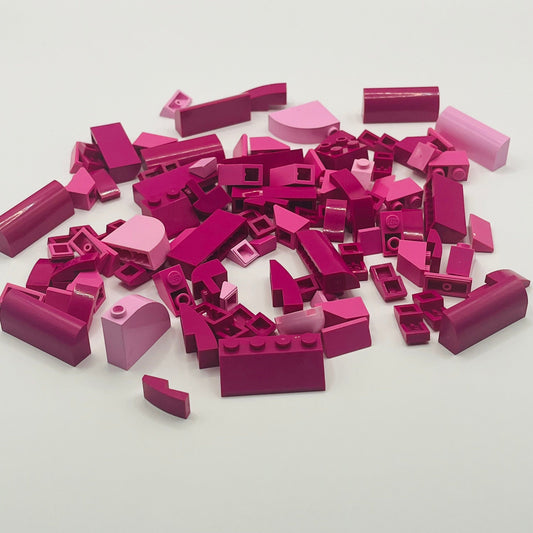 LEGO Slopes, Pink, Mixed Bag, Approx 70g