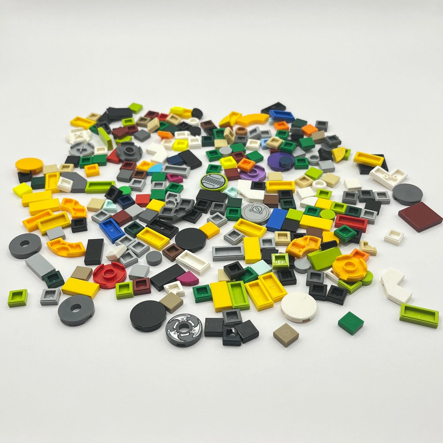 LEGO Small Tiles, Unusual Shapes, Mixed Colours, Approx. 50g