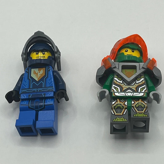 LEGO Clay Moorington and Aaron Fox, Nexo Knights Minifigure (nex083 and nex068)