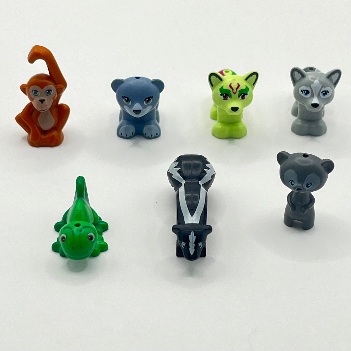 LEGO Forest Animals, Bear, Skunk, Fox, 7 Pieces