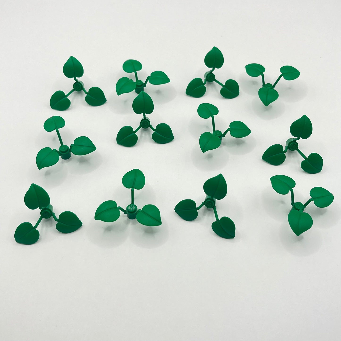 LEGO Plant Stem with Stud and 3 large leaves, 12 Pieces