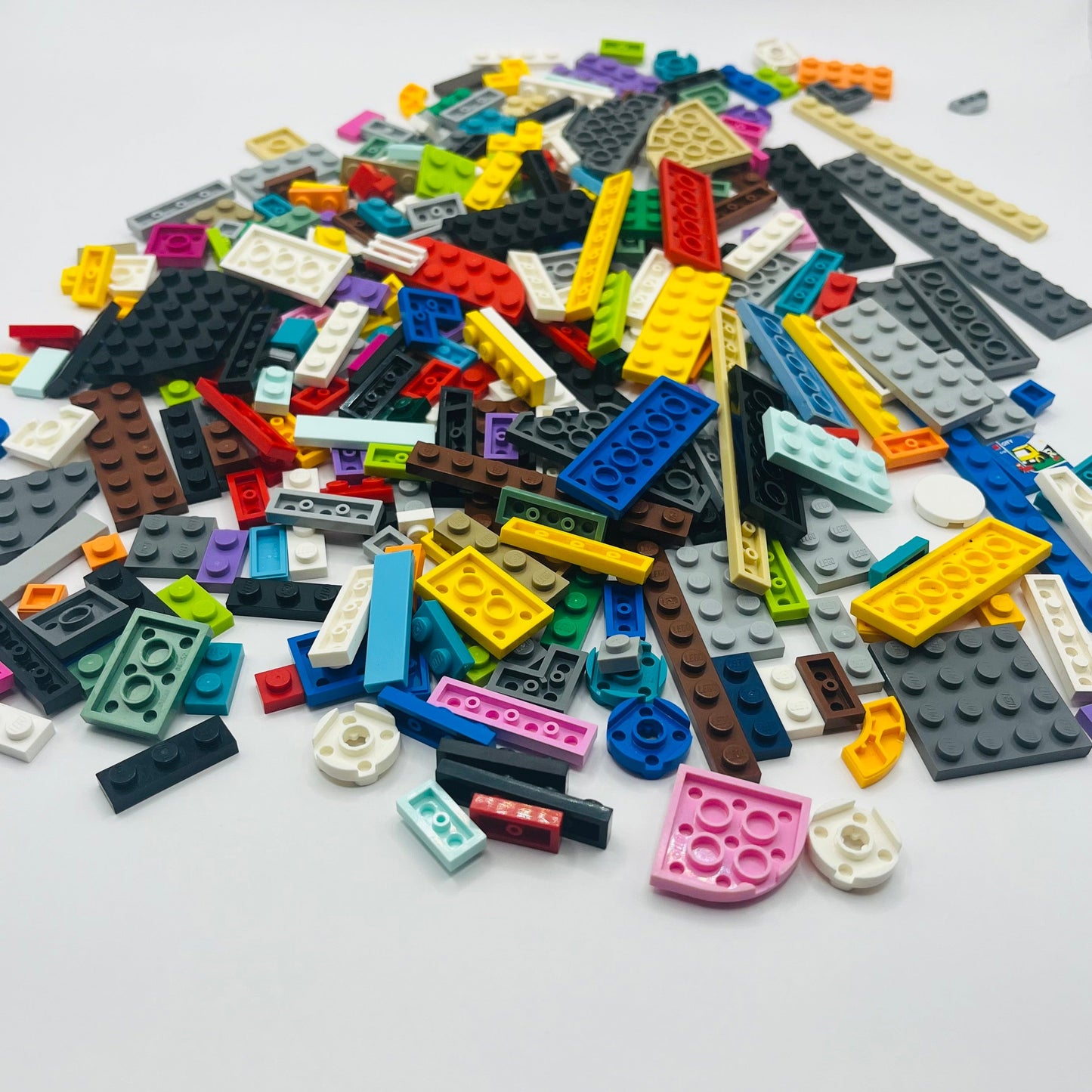 LEGO Plates and Tiles, Mixed Colours, Mixed Bag, Approx 185g