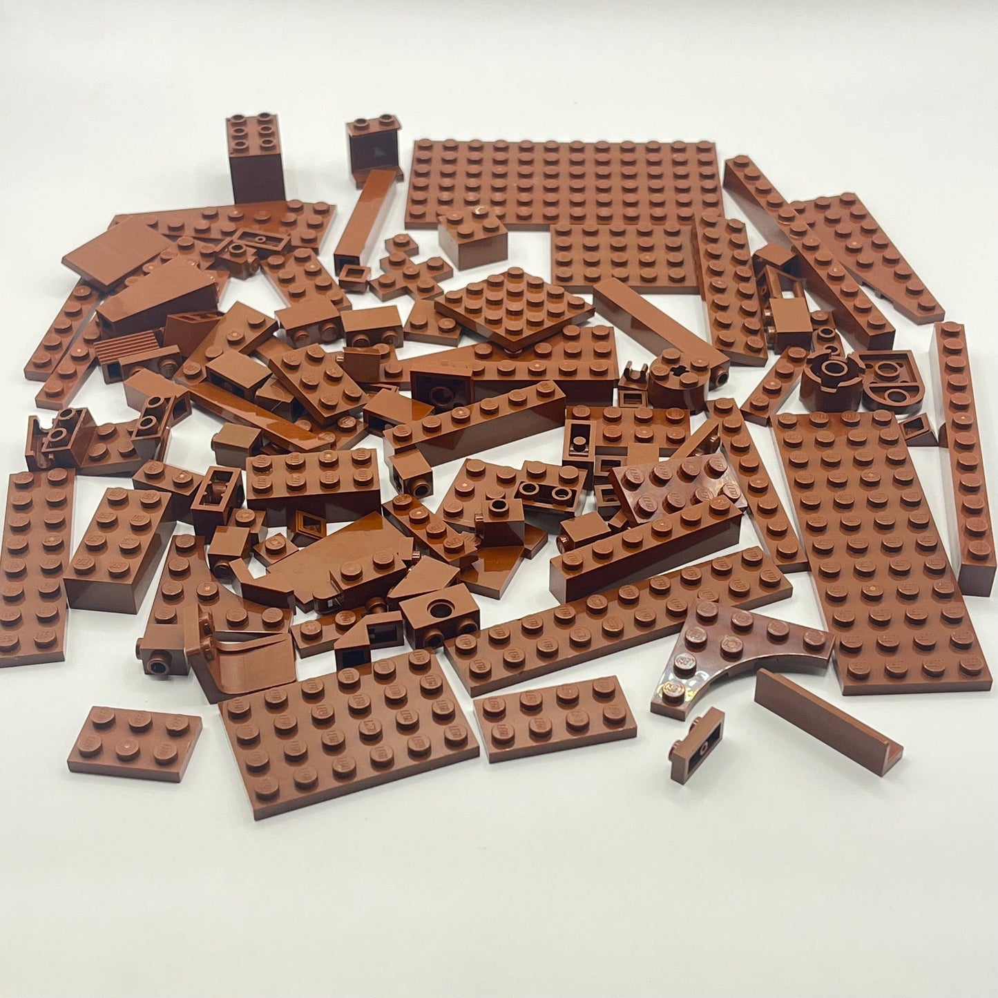 LEGO Mixed Bricks, Reddish Brown, Approx. 125g