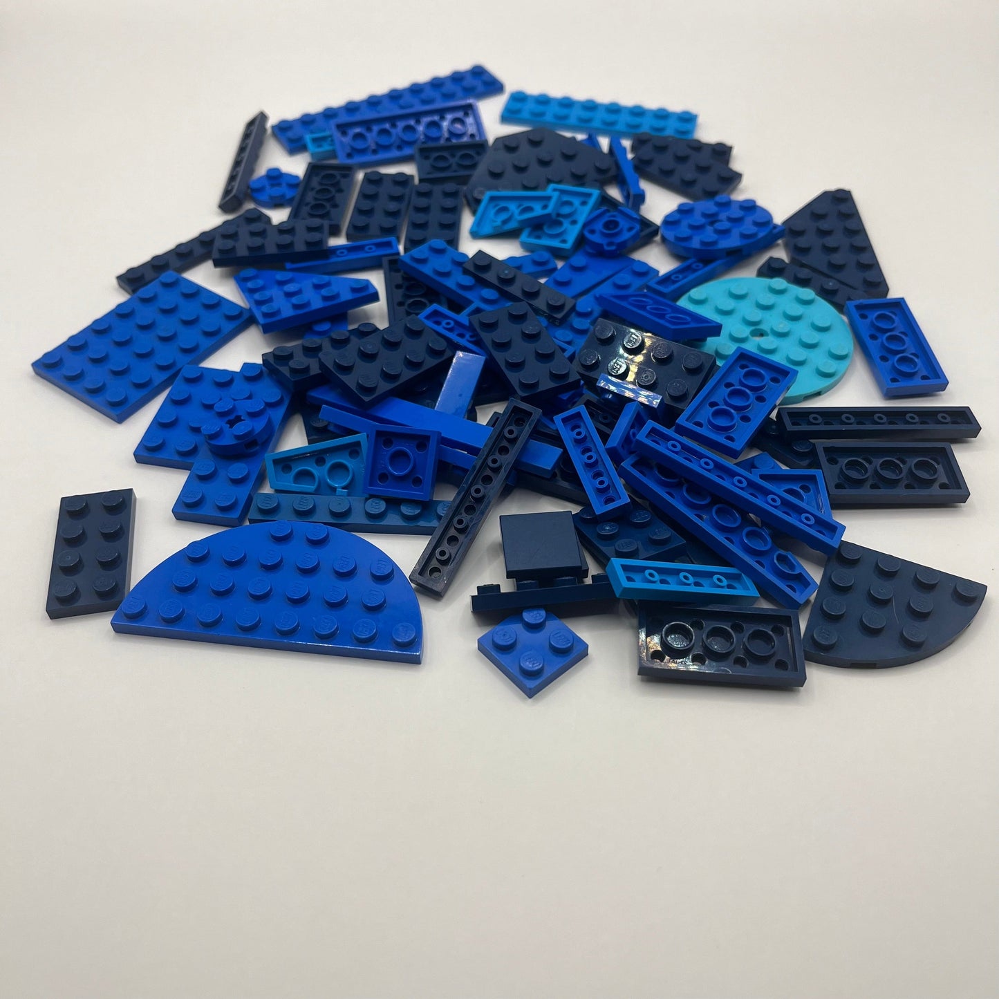 LEGO Blue Plates, Mixed Bag, Approx. 95g