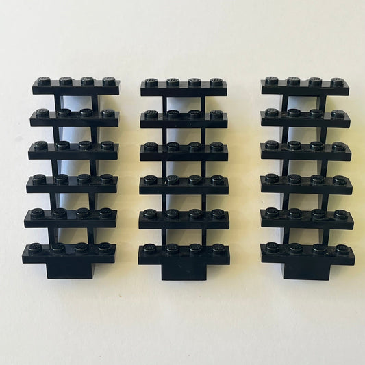 LEGO Stairs, Black, 3 Pieces, Building, Modular, Architecture