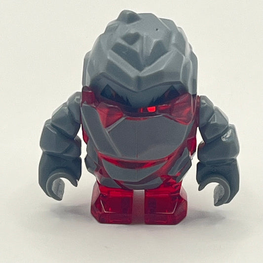 LEGO Rock Monster - Meltrox (Trans-Red), Power Miners, Minifigure (pm003)