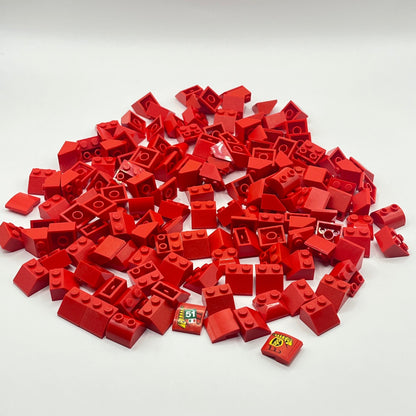 LEGO 2x2 Slopes, Red, Approx. 155g