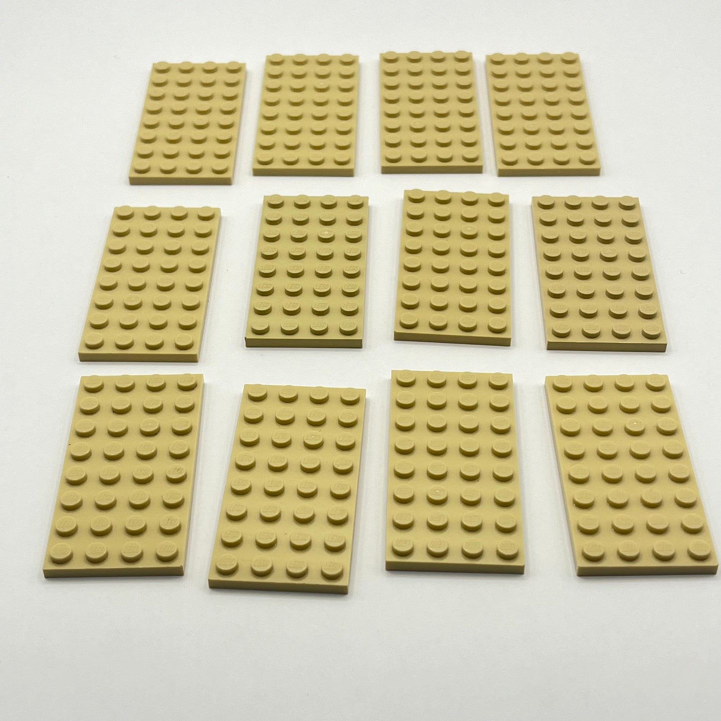 LEGO 4x8 Plates, Tan, 12 Pieces, Habitat