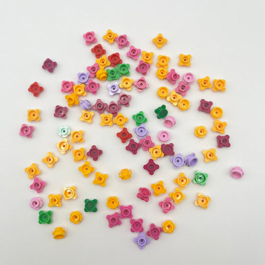 LEGO 1x1 Flowers, Mixed Colours, 100 Pieces, Plant