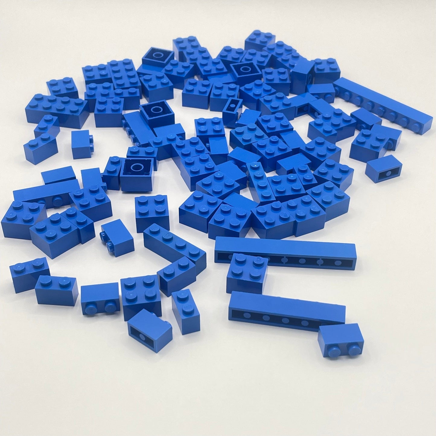 LEGO Bricks, Blue, Approx. 100g (Fair condition)