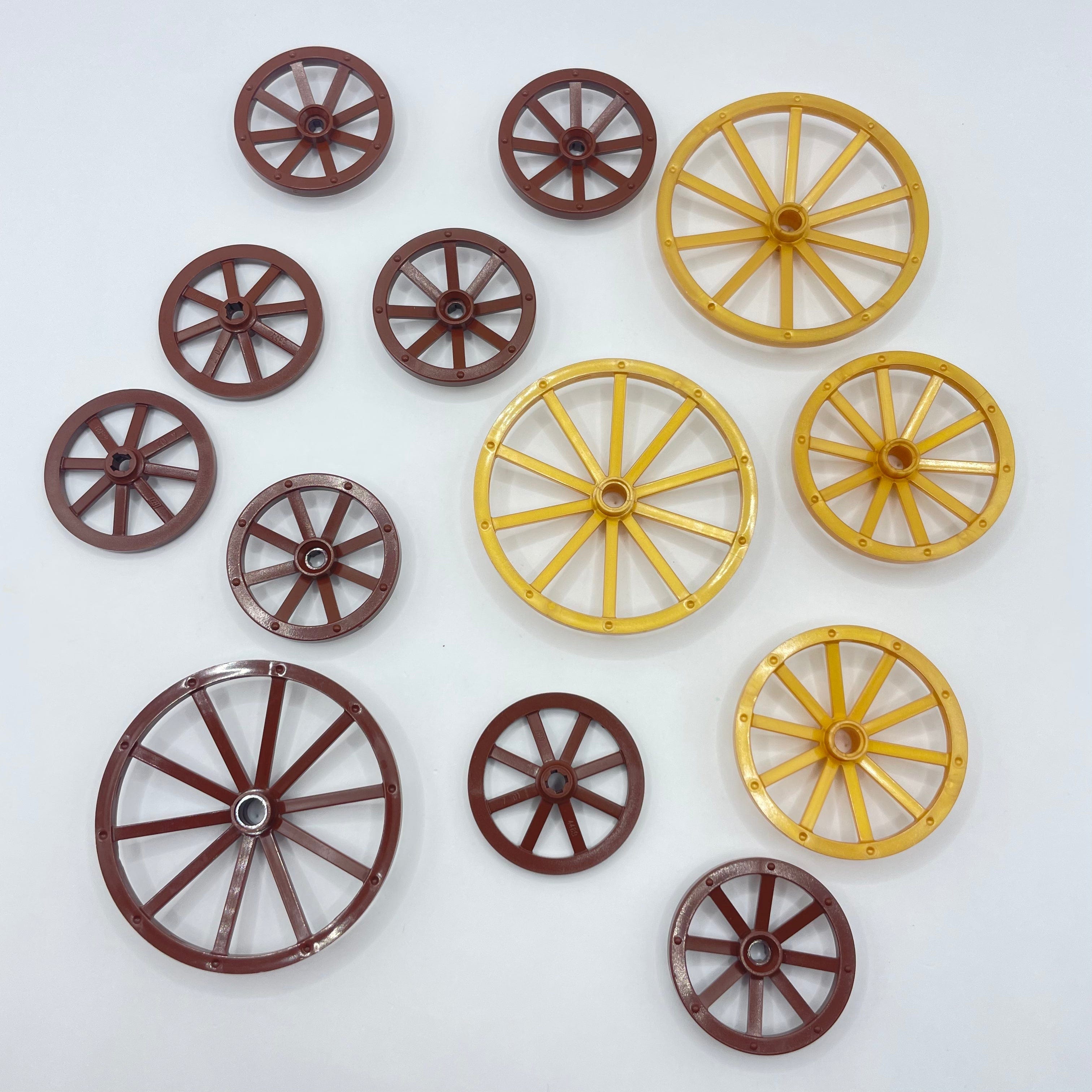 LEGO Wagon Wheels, Gold and Brown, 13 Pieces – Brick Cycle