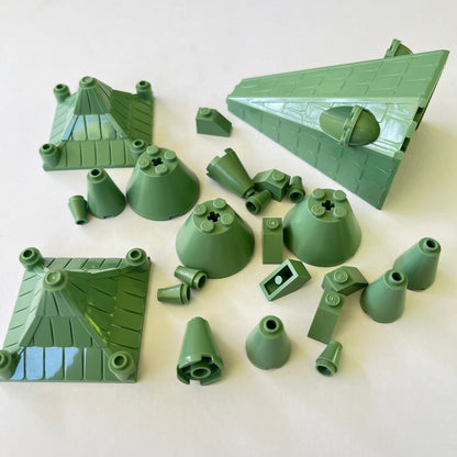 LEGO Roof Pieces, Slopes, Sand Green, Approx. 60g Harry Potter