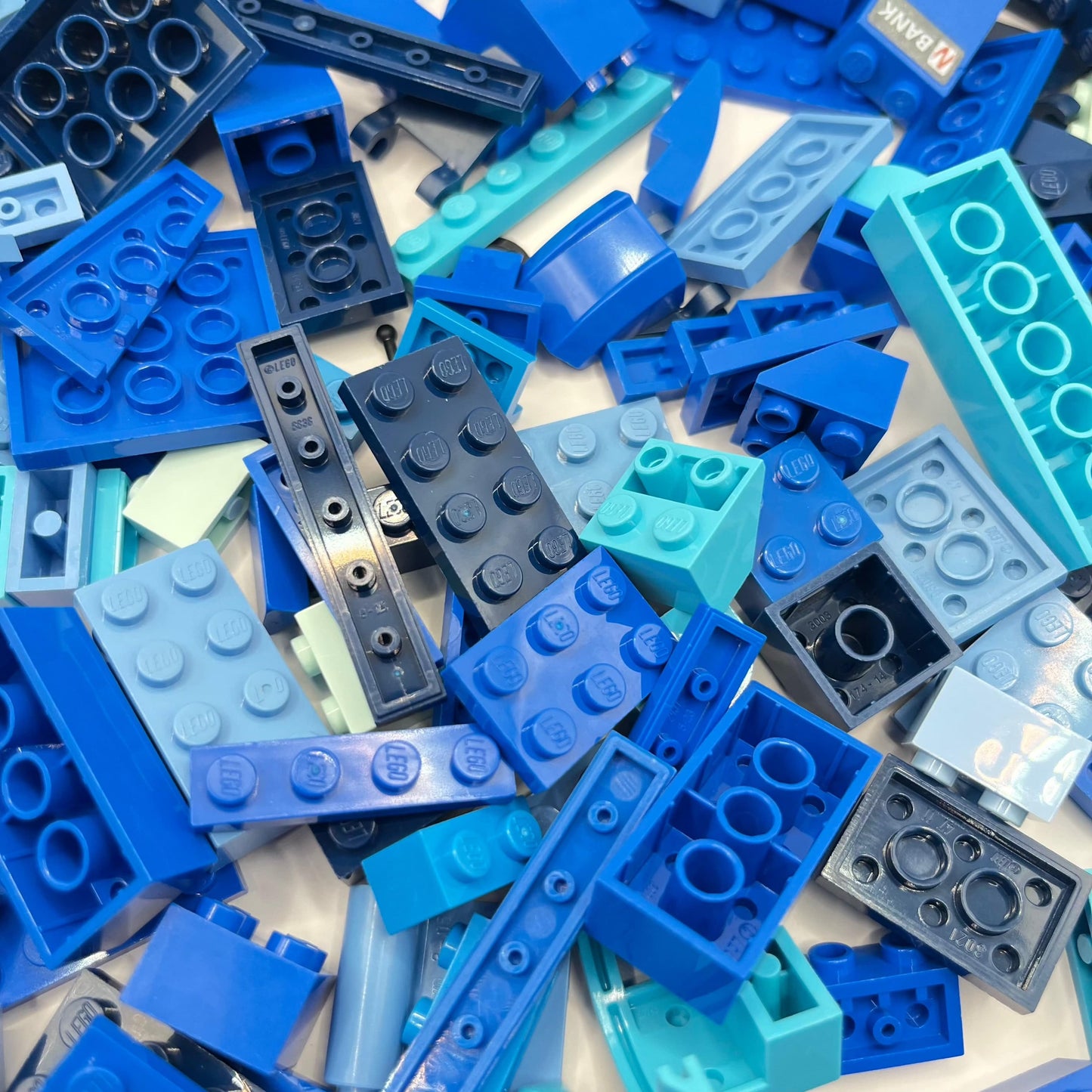 LEGO Mixed Blues, Mixed Pieces, Approx. 200g