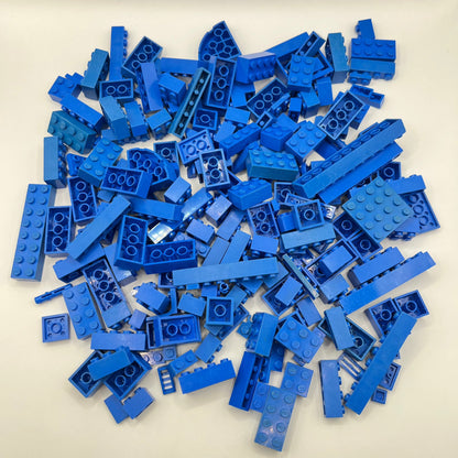 LEGO Blue, Seconds Quality, Mixed Bricks, Approx. 290g