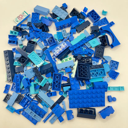 LEGO Mixed Blues, Mixed Pieces, Approx. 150g