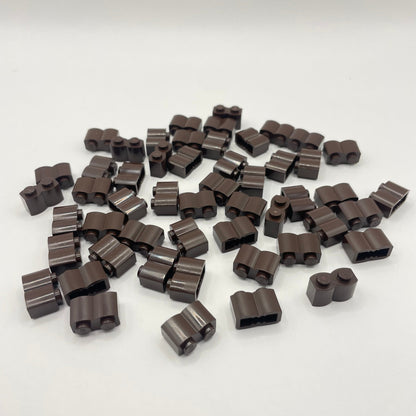 LEGO Dark Brown Log Profile Bricks (50 Pieces)