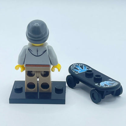 LEGO Street Skater with Skateboard, Series 4, Minifigure (col057)