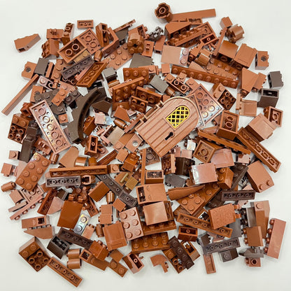 LEGO Mixed Brown, Mixed Bricks, Approx. 220g