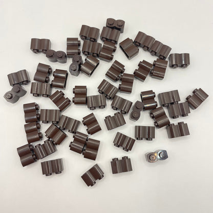 LEGO Dark Brown Log Profile Bricks (50 Pieces)