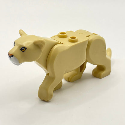 LEGO Lioness, Tan, Bright Light Orange Eyes