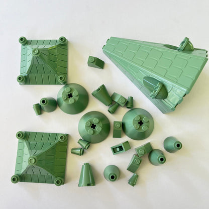 LEGO Roof Pieces, Slopes, Sand Green, Approx. 60g Harry Potter