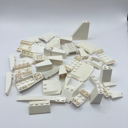 LEGO Large White Slopes, Approx. 100g