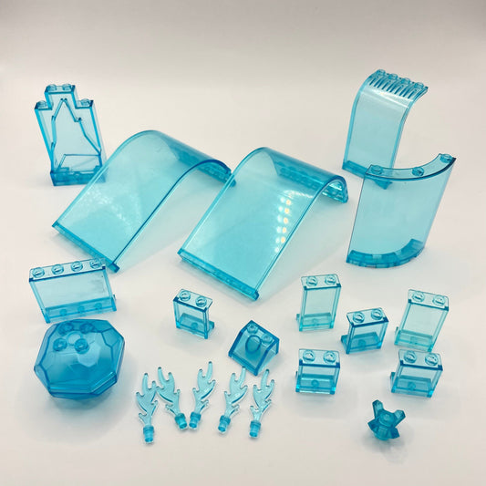 LEGO Transparent Blue, Large Pieces, Windows, Panels (20 Pieces)